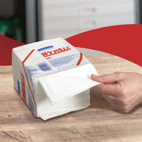 Kimberly-Clark 8388 Wypall X80 Wischtücher - Viertelgefaltet Kimberly-Clark 8388 Wypall X80 Wischtücher - Viertelgefaltet