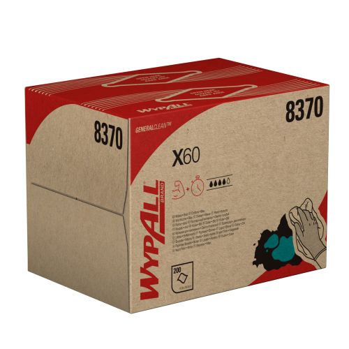 Kimberly-Clark 8370 Wypall X60 Wischtücher - Pop-Up-Box Kimberly-Clark 8370 Wypall X60 Wischtücher - Pop-Up-Box
