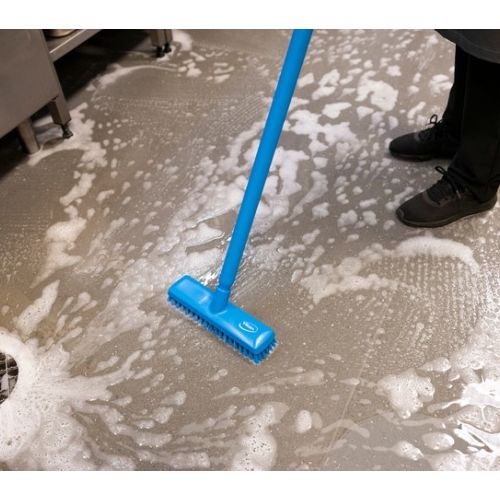 Vikan Schrubber mit Wasserdurchlauf, 270 mm, extra hart, gelb Vikan Schrubber mit Wasserdurchlauf, 270 mm, extra hart, gelb