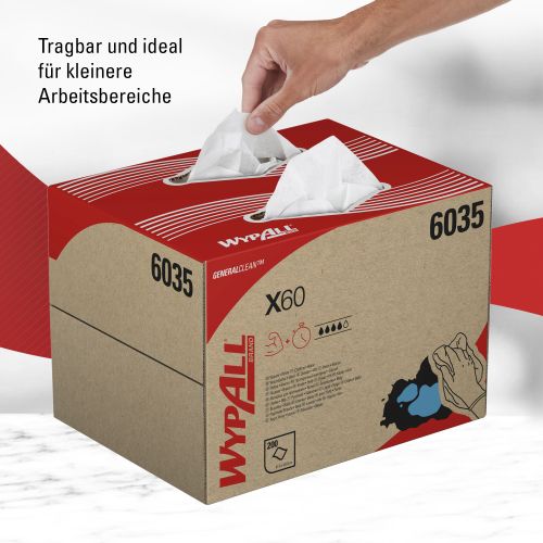 Kimberly-Clark 6035 Wypall X60 Wischtücher - BRAG* Box Kimberly-Clark 6035 Wypall X60 Wischtücher - BRAG* Box