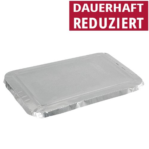 Deckel für Alu-Menüschalen, 17,8 x 22,7 cm, 1000 Stück Deckel für Alu-Menüschalen, 17,8 x 22,7 cm, 1000 Stück