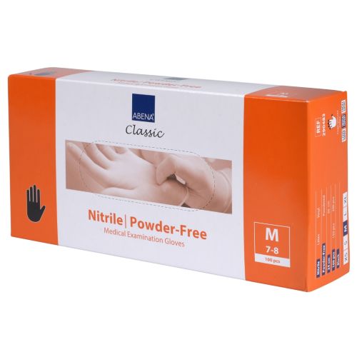 Abena Nitril Classic Sensitiv Handschuh M, schwarz