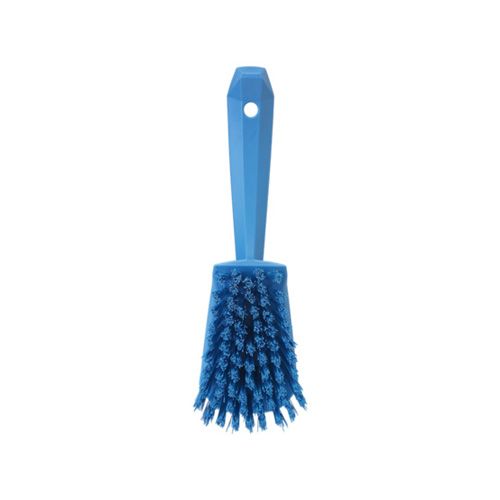 Vikan Handbürste m.kurzer Stiel, harte Borste blau