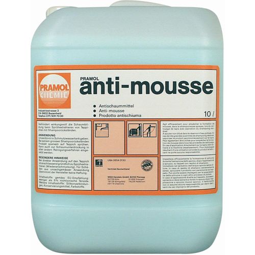 Pramol Anti-Mousse 10 ltr. Pramol Anti-Mousse 10 ltr.