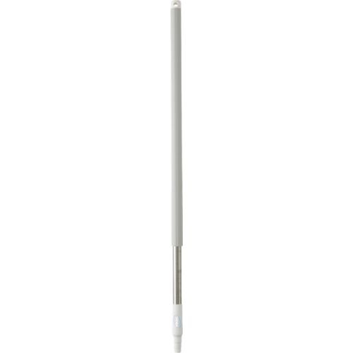 Vikan ergonomischer Stiel Edelstahl, Ø 31 mm, 1025 mm, weiss