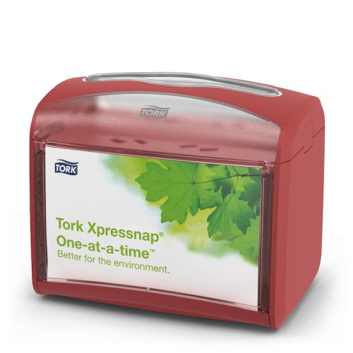 Tork Xpressnap Tisch-Serviettenspender rot N4 Tork Xpressnap Tisch-Serviettenspender rot N4