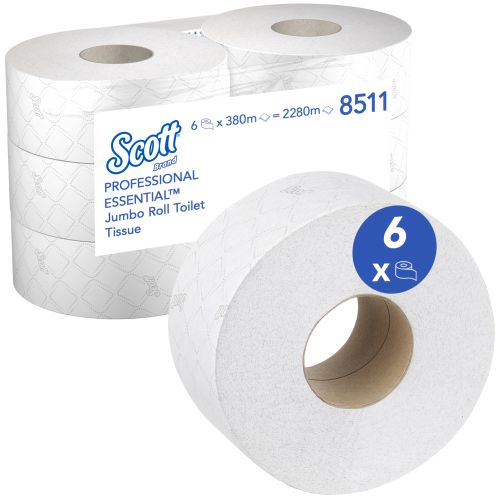 Kimberly-Clark Essential 8511 Scott Jumbo-Toilettenpapier Kimberly-Clark Essential 8511 Scott Jumbo-Toilettenpapier