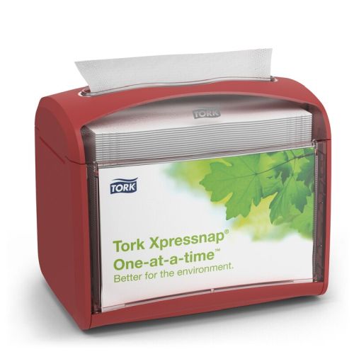 Tork Xpressnap Tisch-Serviettenspender rot N4 Tork Xpressnap Tisch-Serviettenspender rot N4