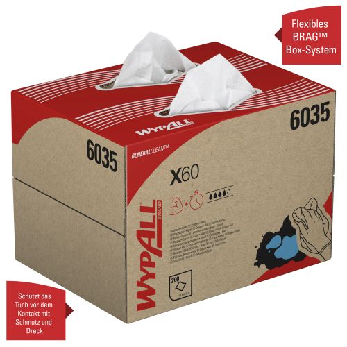Kimberly-Clark 6035 Wypall X60 Wischtücher - BRAG* Box Kimberly-Clark 6035 Wypall X60 Wischtücher - BRAG* Box