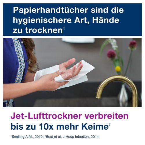 Tork Xpress Multifold Papierhandtücher 2-lag. Tork Xpress Multifold Papierhandtücher 2-lag.