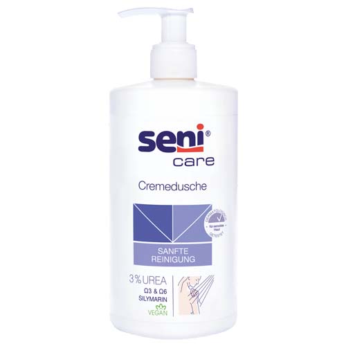 Seni Care Cremedusche mit 3% Urea 500 ml Seni Care Cremedusche mit 3% Urea 500 ml