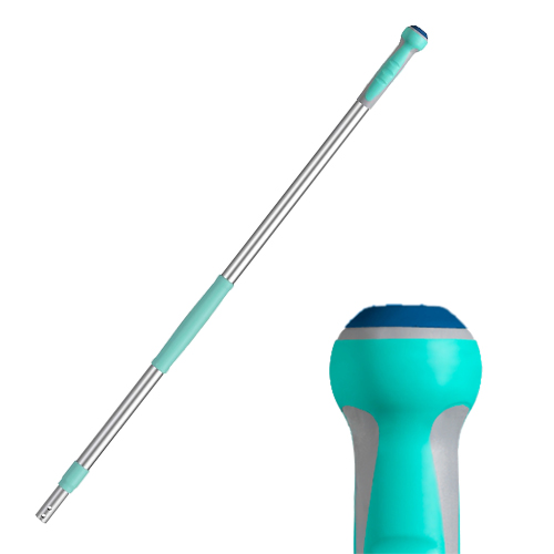 TTS Alu Teleskopstiel mit blauer Griffkappe TTS Alu Teleskopstiel mit blauer Griffkappe
