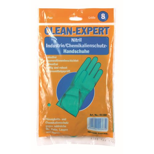 Ampri Chemikalien-Schutzhandschuhe Nitril Clean Expert grün M