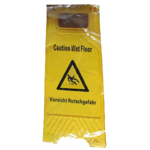 Warnschild - Achtung Rutschgefahr - gelb, 2-teilig Warnschild - Achtung Rutschgefahr - gelb, 2-teilig
