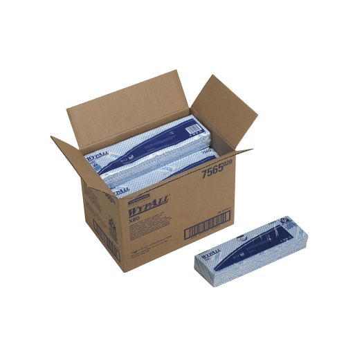 Kimberly-Clark 7565 Wypall X80 Wischtücher blau Kimberly-Clark 7565 Wypall X80 Wischtücher blau