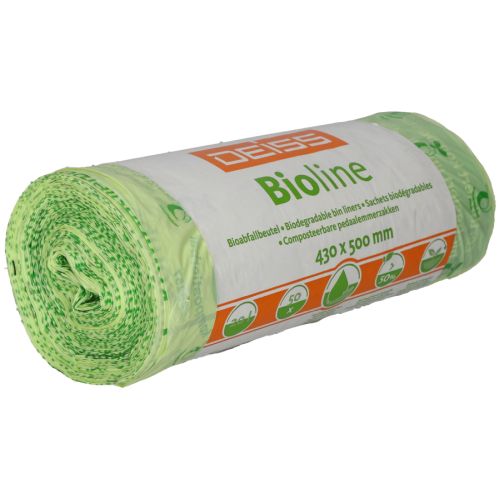 Deiss Bioline Bio Müllbeutel 20 ltr. - 100 % kompostierbar - 20 my Deiss Bioline Bio Müllbeutel 20 ltr. - 100 % kompostierbar - 20 my