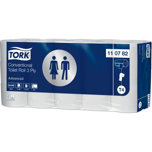 Tork Advanced Toilettenpapier 3-lagig, 250 Blatt Tork Advanced Toilettenpapier 3-lagig, 250 Blatt