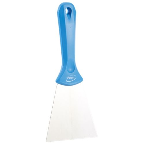Vikan Handschaber mit Edelstahlblatt, 100 mm, blau