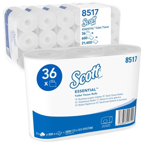 Kimberly-Clark Essential 8517 Scott Toilettenpapier 2 lagig 600 Blatt Kimberly-Clark Essential 8517 Scott Toilettenpapier 2 lagig 600 Blatt