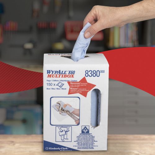 Kimberly-Clark 8380 Wypall X60 Wischtücher - Putztuchrolle mit Zentralentnahme Kimberly-Clark 8380 Wypall X60 Wischtücher - Putztuchrolle mit Zentralentnahme