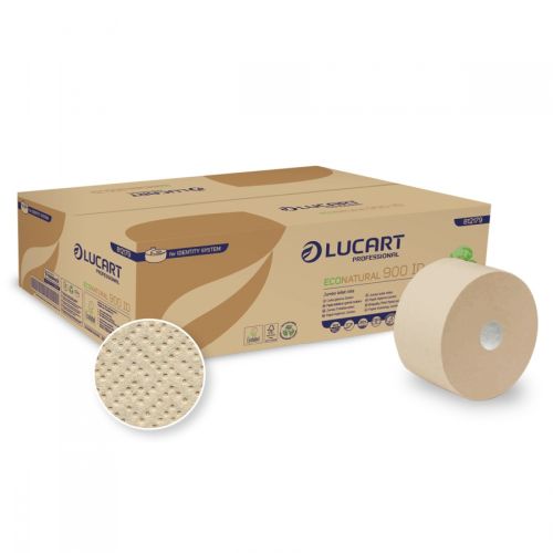 Lucart Eco Natural 900 ID Toilettenpapier Jumbo 2-lag. Lucart Eco Natural 900 ID Toilettenpapier Jumbo 2-lag.