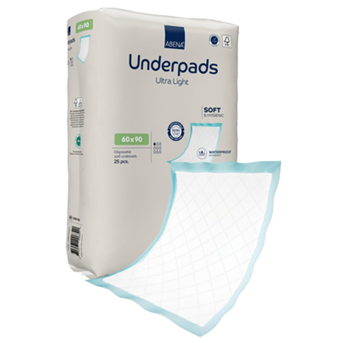 Abena Bettschutzunterlagen Ultra light 60x90 cm, Pack á 25 St.