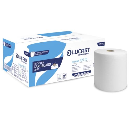 Lucart 155 ID "CardboardCore" Handtuchrolle 2-lag. 155 mtr. Lucart 155 ID "CardboardCore" Handtuchrolle 2-lag. 155 mtr.