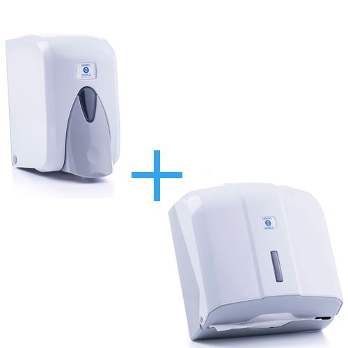 Set - Handtuchspender + Seifenspender