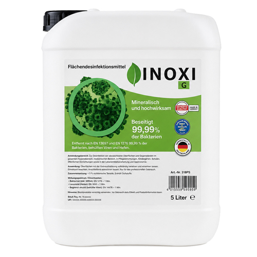 INOXI G Flächendesinfektion 5 ltr. INOXI G Flächendesinfektion 5 ltr.