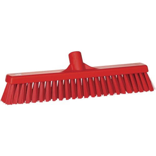 Besen Vikan 410 mm weich/hart rot