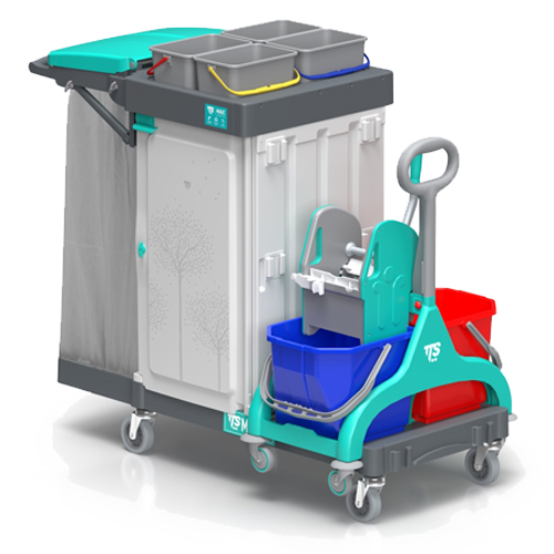 TTS Reinigungswagen Magic Line 370S mit abnehmbaren Doppelfahreimer