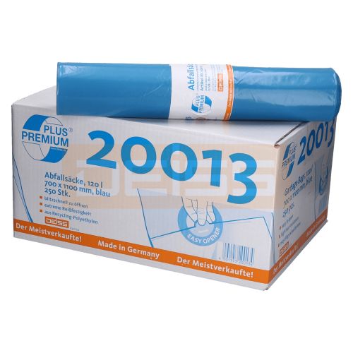 Deiss Premium Plus Abfallsack 120 ltr. blau Typ 60 "der Meistverkaufte" Deiss Premium Plus Abfallsack 120 ltr. blau Typ 60 "der Meistverkaufte"
