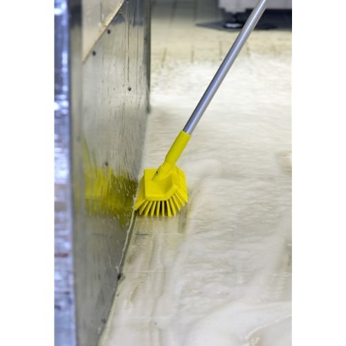 Vikan High-Low-Bürste/Winkelschrubber, 265 mm, medium, weiss
