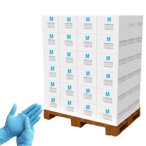 1 Palette (600 Boxen) Nitril Handschuhe puderfrei blau, M 1 Palette (600 Boxen) Nitril Handschuhe puderfrei blau, M