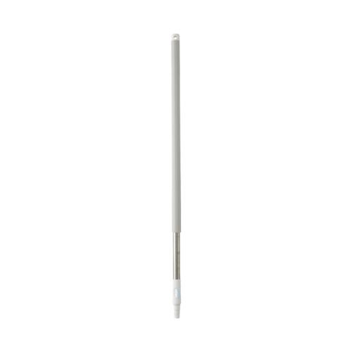 Vikan ergonomischer Stiel Edelstahl, Ø 31 mm, 1025 mm, weiss