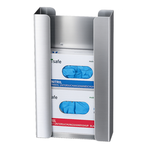 msafe Handschuhspender Universal 3-fach aus Edelstahl