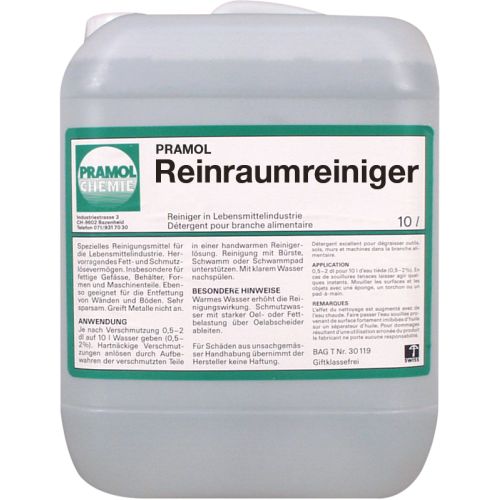 Pramol Cleanroom Cleaner Reinraumreiniger Pramol Cleanroom Cleaner Reinraumreiniger